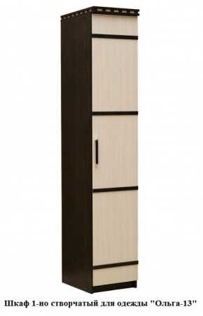 Шкаф 1-но створчатый для одежды "Ольга-13" (штанга) в Миассе - miass.mebel-74.com | фото